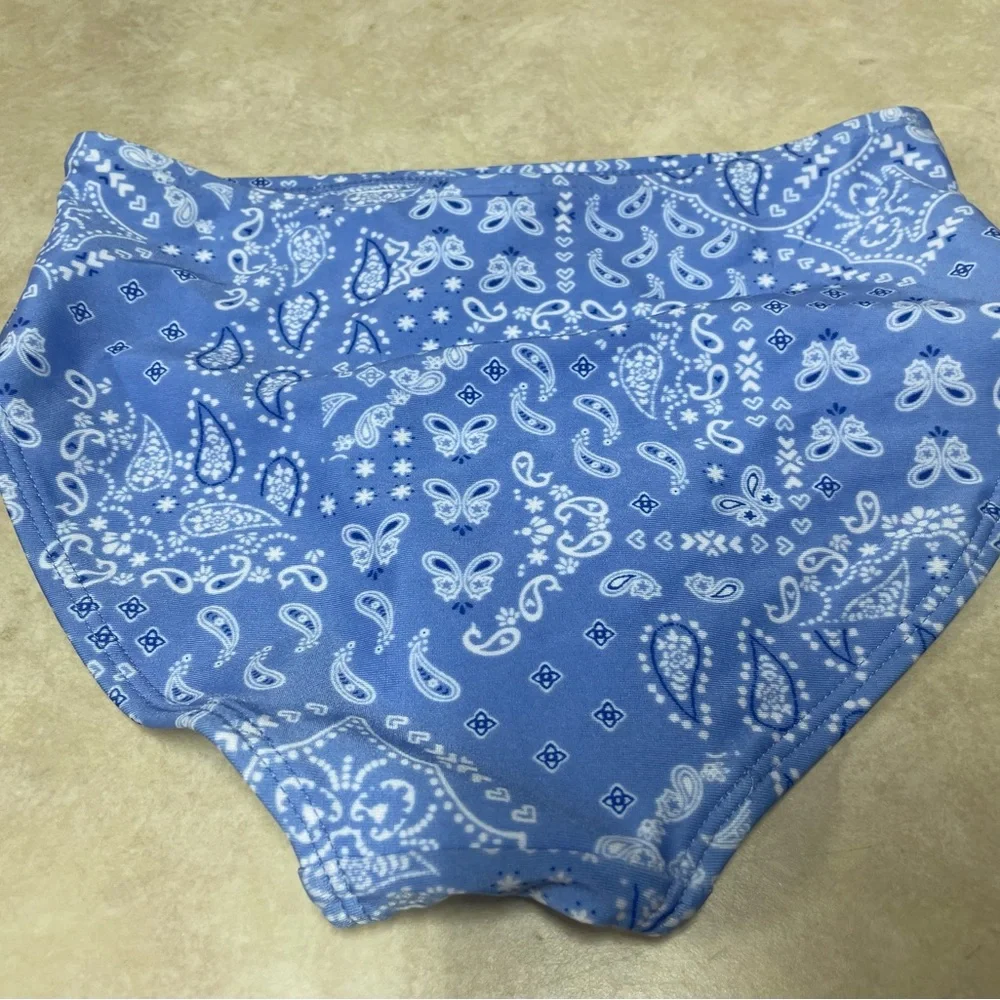 Bandanna print swimsuit bottoms